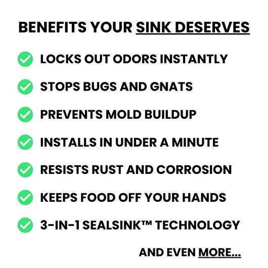 SinkHero - 3-in-1 Stainless Steel Kitchen Sink Stopper